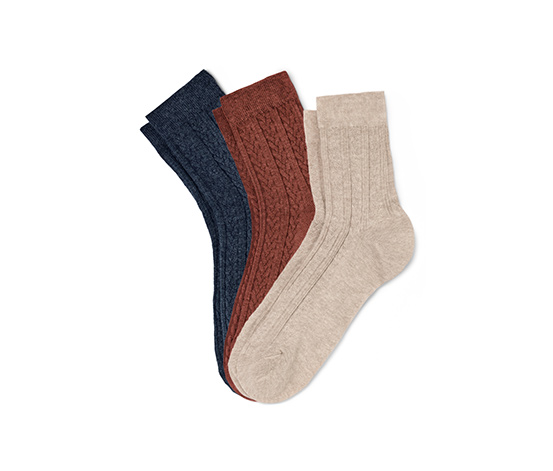 3 Paar Socken mit Zopfmuster online bestellen bei Tchibo 649518