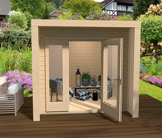 WEKA Design-Gartenhaus mit großer Glasfront online bestellen bei Tchibo  610289