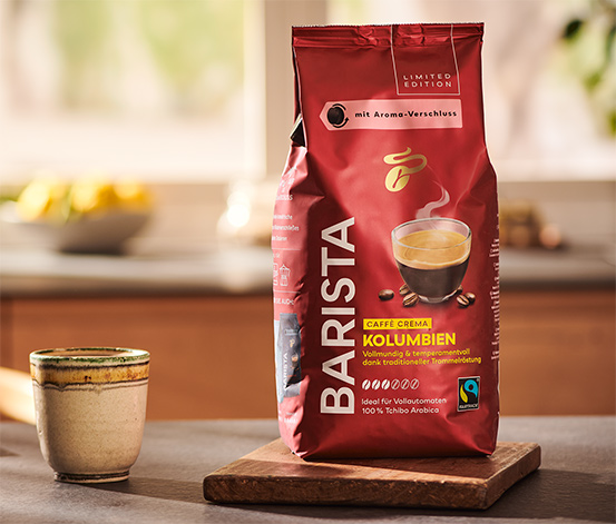 BARISTA Caffè Crema Kolumbien - 2x 1 kg Ganze Bohne online bestellen bei  Tchibo 520143