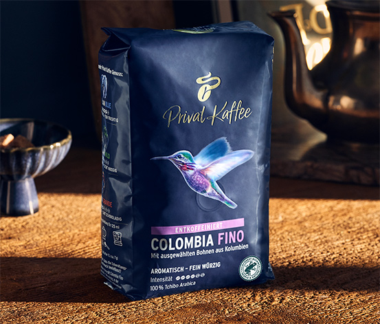 Privat Kaffee Colombia Fino (entkoffeiniert) - 4x 500 g Ganze Bohne online  bestellen bei Tchibo 513682