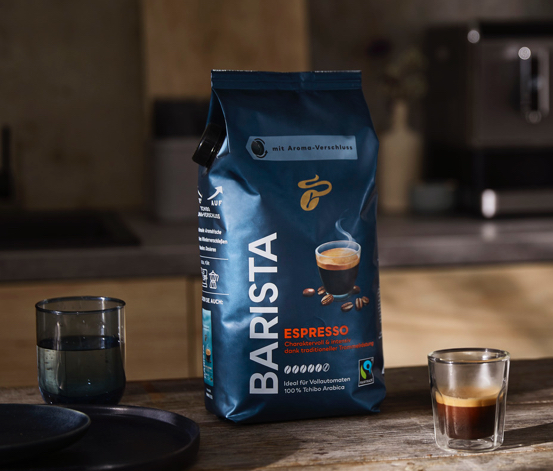 BARISTA Espresso – 2x 1 kg Ganze Bohne online bestellen bei Tchibo 484686