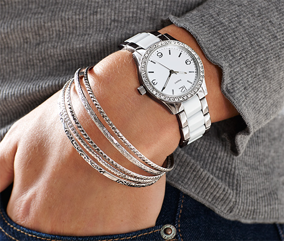 Edelstahl-Armbanduhr online bestellen bei Tchibo 321296