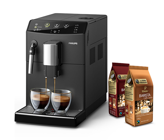 Philips 3000 Serie Kaffeevollautomat, schwarz (inkl. Gratis-Kaffee) online  bestellen bei Tchibo 486231