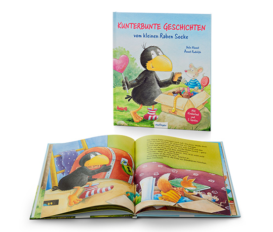 Buch: »Kunterbunte Geschichten vom kleinen Raben Socke« online bestellen  bei Tchibo 631573