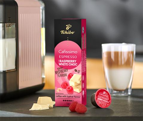 Flavoured Espresso – Raspberry White Choc – 80 Kapseln online bestellen bei  Tchibo 495039