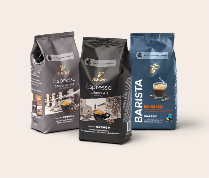 Espresso und Caffè Crema kaufen - als Ganze Bohne - bei Tchibo